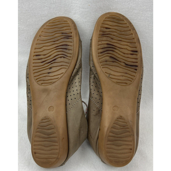 Comfort Seaside Shoe Soft leather comfort Tie-up size 40 Brown‎ USA 9 - Picture 5 of 5